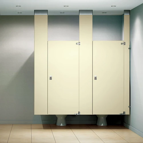 ASI Plastic Laminate Toilet Partitions - Ceiling Hung