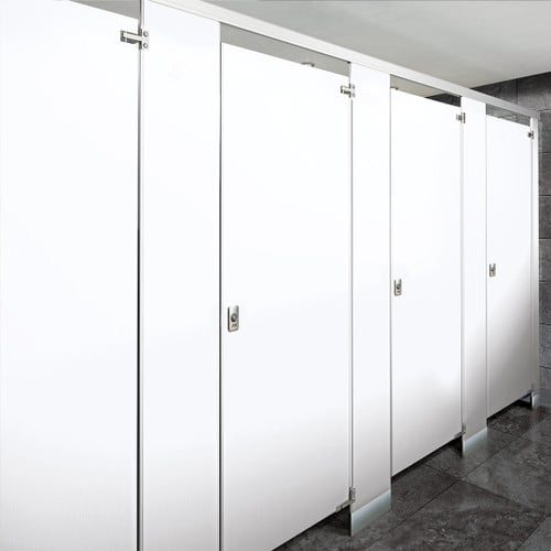 ASI Powder Coated Steel Toilet Partitions - Ceiling Hung