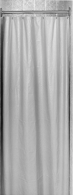 Bradley Vinyl Shower Curtain, White