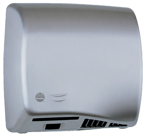 Bradley Sensor Hand Dryer, Stainless Steel, Surface Mounted