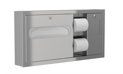 Bradley Horizontal Combination Unit - RH, Recessed, ADA Compliant