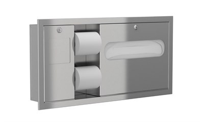 Bradley Horizontal Combination Unit - LH, Recessed, ADA Compliant