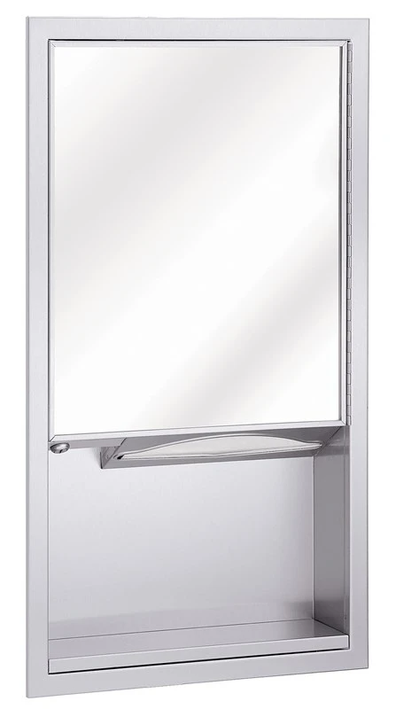 Bradley Mirror And Towel Dispenser, Surface Mounted