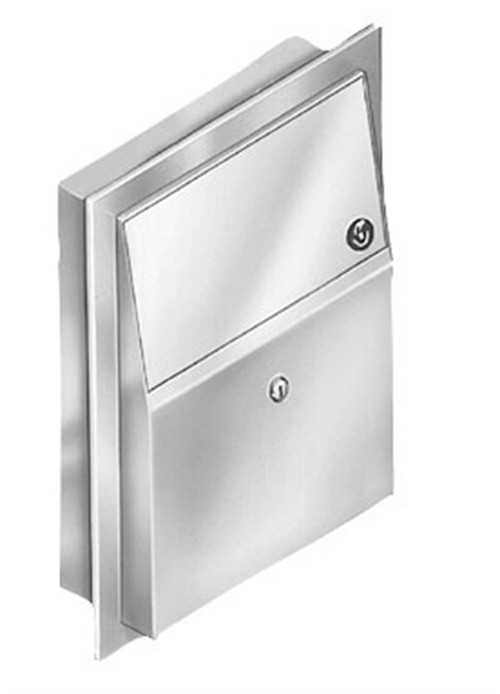 Bradley Napkin Disposal, 1.5 Gal, Surface Mounted