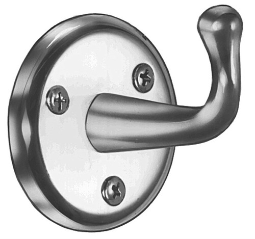 Bradley Single Robe Hook, Chrome Plated