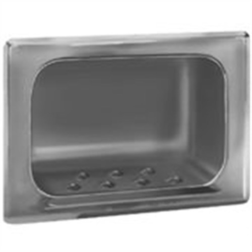 Bradley Soap Dish, Recessed, Satin Stainless Steel