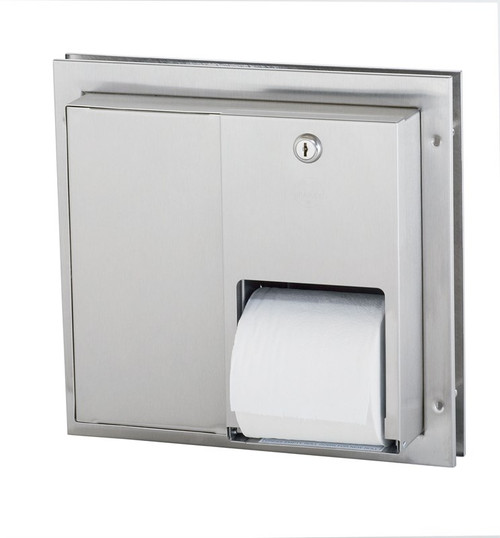 Bradley Toilet Tissue Dispenser, Partition, Dual