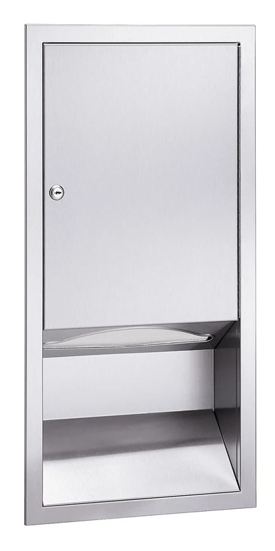 Bradley Folded Towel Dispenser, Semi-Recessed
