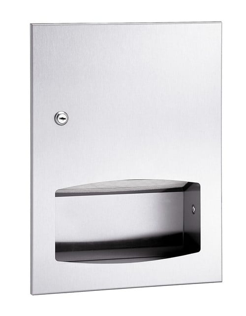 Bradley Folded Towel Dispenser, Semi-Recessed