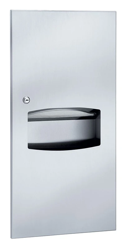 Bradley Towel/Waste Combination, 1.7 Gal Capacity, Surface Mount