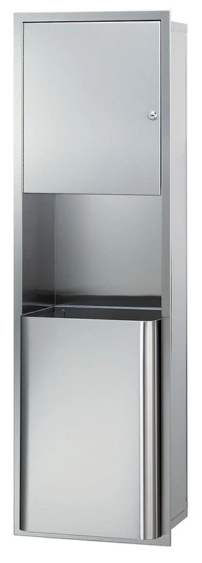 Bradley Towel/Waste Combo, 18 Gal, Recessed