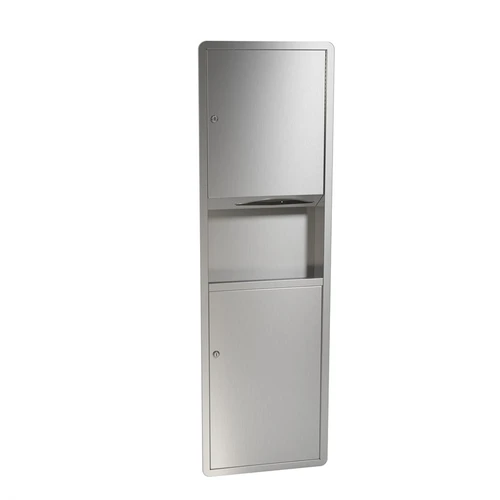 Bradley Towel/Waste Combo, 4.9 Gal, Recessed