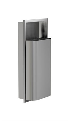 Bradley Elvari Waste Receptacle, Recessed, Medium Capacity (D-Shape)