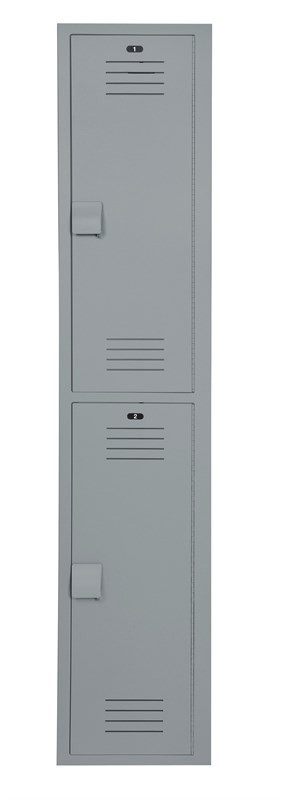 Bradley Plastic Locker, 12"W x 12"D x 60"H, 2-Tier