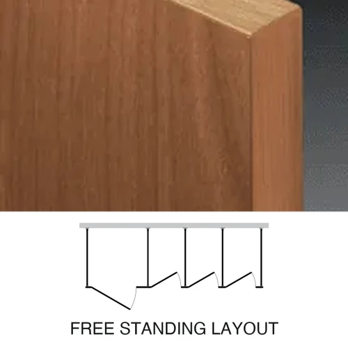 Plastic Laminate Toilet Partitions — Free Standing