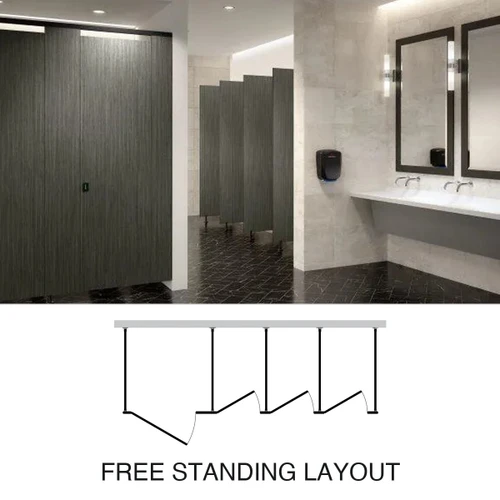 Phenolic Toilet Partitions — Free Standing