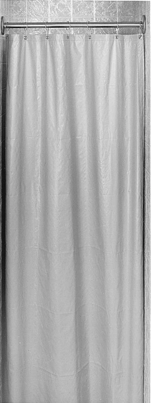Bradley 9537 Vinyl Shower Curtain, White