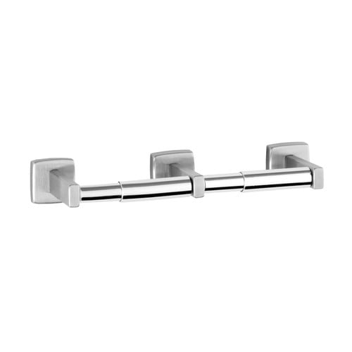 Bobrick Surface-Mounted Toilet Tissue Dispenser, Bright Polished, Two Rolls