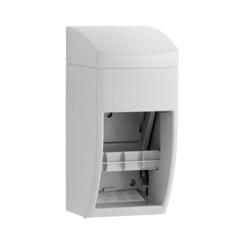Bobrick B-5288 Surface-Mounted Toilet Tissue Dispenser, Grey ABS Plastic, Two Rolls