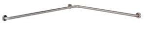 Bobrick B-6897 Two-Wall Grab Bar, 1-1/2" Diameter, Satin Finish, 42" x 54"