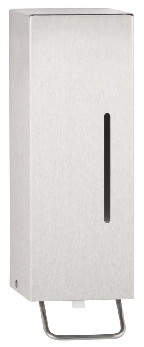 Bobrick B-26627 Surface-Mounted Manual Foam Soap Dispenser, Satin Finish, 17-fl oz.