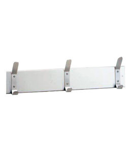 Bobrick B-232 x 24 Surface-Mounted Hook Strip, Satin Finish