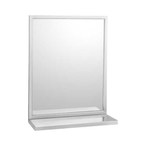 Bobrick B-292 1836 Welded-Frame Mirror with Shelf, Satin Finish