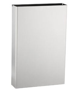 Bobrick 366-60 Convertible Waste Receptacle, Satin Finish, 6-Gallon