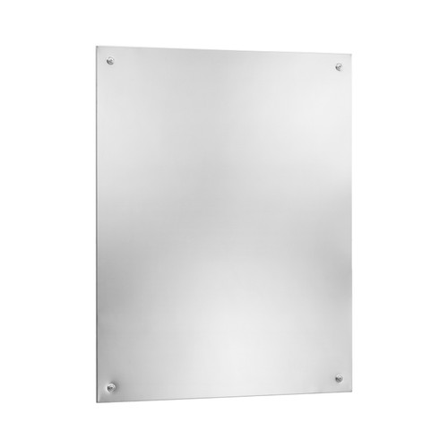 Bobrick B-1556 Series Frameless Mirror, Bright Polished Stainless Steel