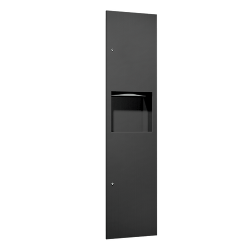 Simplicity™ in Matte Black Paper Towel Dispenser & Waste Receptacle - Recessed - 6467-41PC