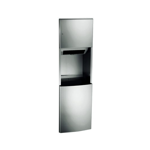 ROVAL™ Recessed Automatic Roll Paper Towel Dispenser & Waste Receptacle - 204692A