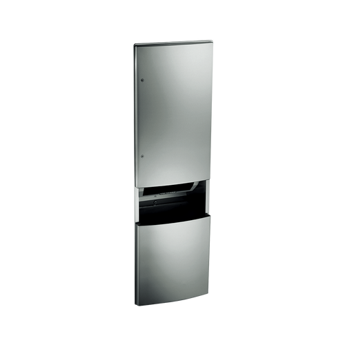 ROVAL™ RECESSED AUTOMATIC ROLL PAPER TOWEL DISPENSER AND WASTE RECEPTACLE - 2046921AC - 2046921AC