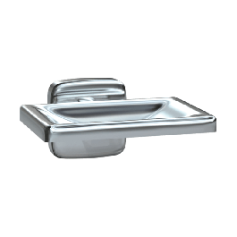 Soap Dish - Bright Stainless Steel - Surface Mounted - 7320-B