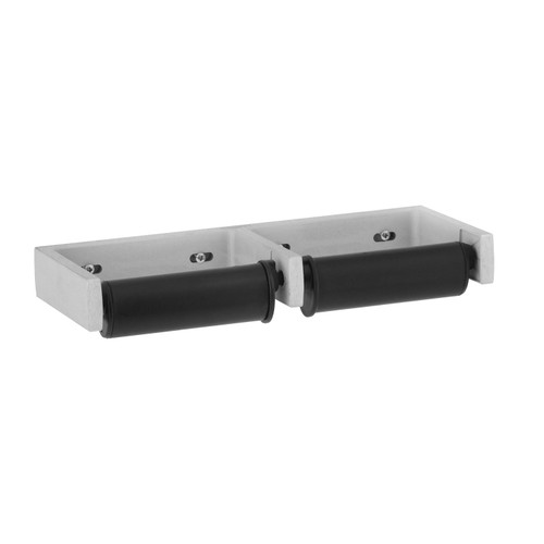 Bobrick B-2740 Surface-Mounted Toilet Tissue Dispenser, Cast Aluminum, Two Rolls