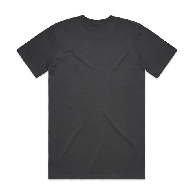 A dark grey Classic Tee featuring a plain back design, made from soft fabric with a relaxed fit.