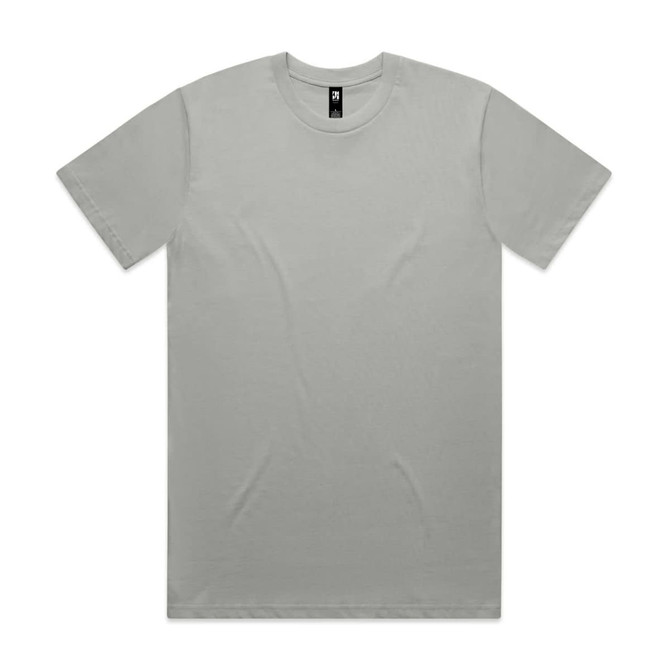 A grey Classic Tee with a round neckline and short sleeves. The shirt has a logo neckline tag.