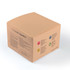 A beige box containing a Bluetooth speaker, featuring a logo and various product details on the sides.