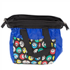 Bingo Bag - Zipper Closure - Carrying Handle - 6 pockets - Cotton and Nylon - Blue