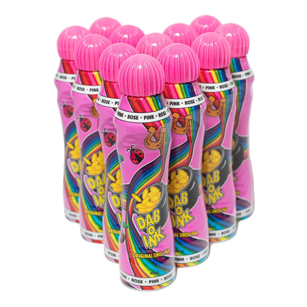 DabOInk Bingo Daubers 12 Pack Pink 3 ounce size Bingo Ink Markers