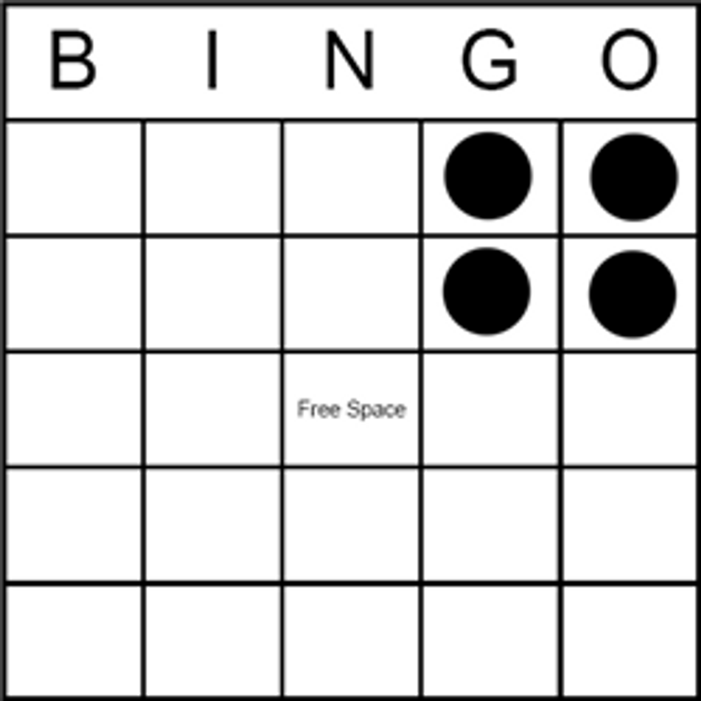 Bingo Game Pattern Postage Stamp bingo-game-pattern-postage-stamp