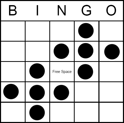 Bingo Game Pattern - Plus