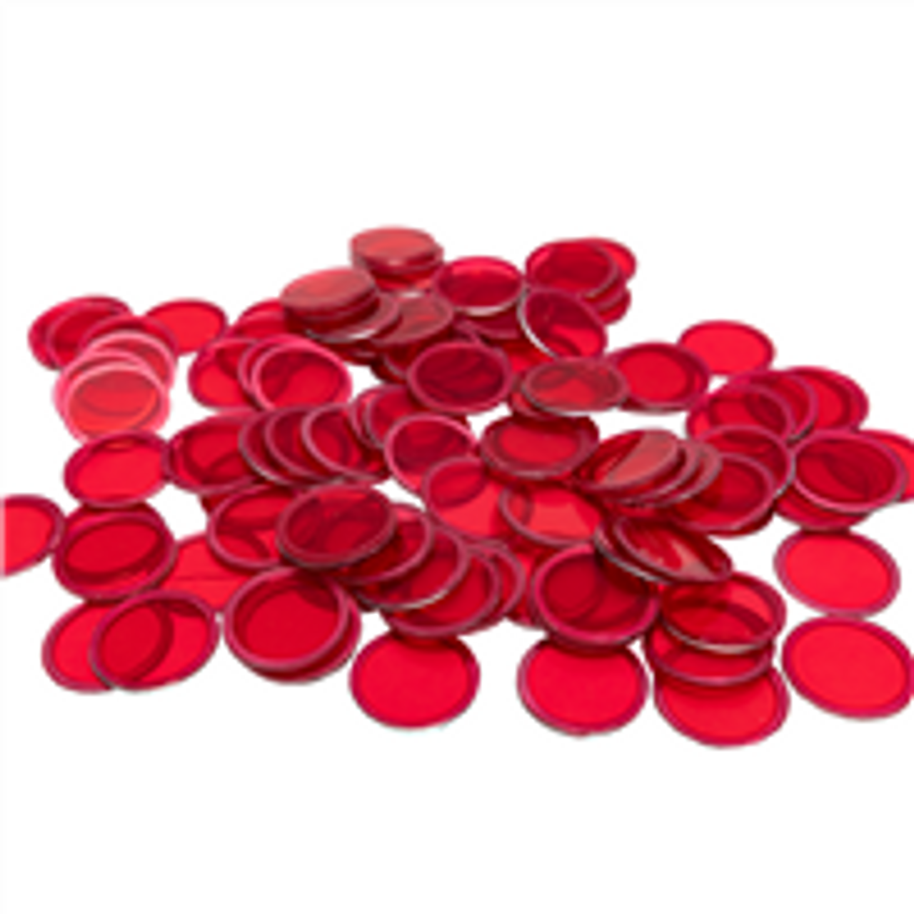 Magnetic Bingo Chips - Red - 100 chips - 3/4 inch size - Bingo Markers