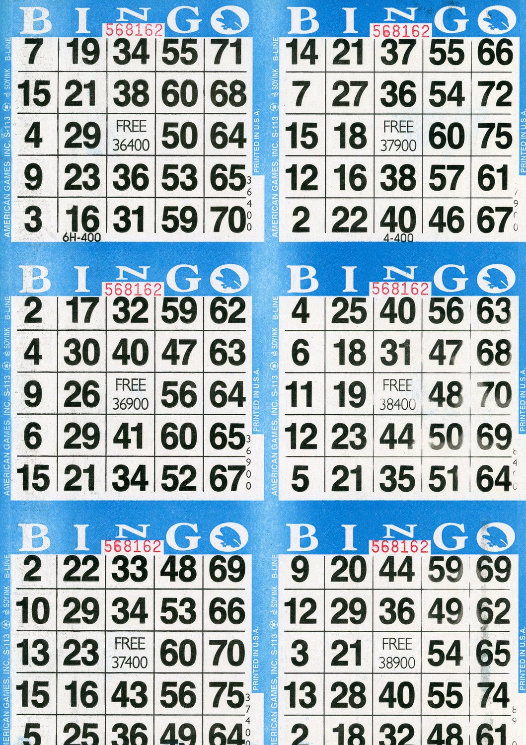 Tarjetas De Bingo Bilingües En Inglés Español Y Números (12