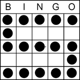 Bingo Game Pattern - Letter S