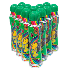 Dab-O-Ink Bingo Daubers - 12 Pack - Green - 4 ounce size - Bingo Ink Markers