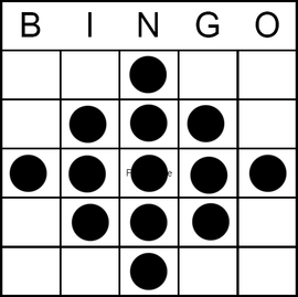 Bingo Game Pattern - Full Diamond