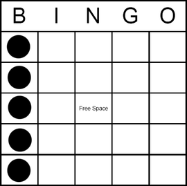 Bingo Game Pattern - Regular Bingo with 4 Corners