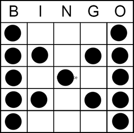 Bingo Game Pattern - Butterfly