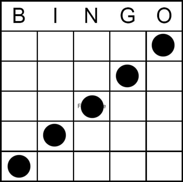 Bingo Game Pattern - Standard Bingo
