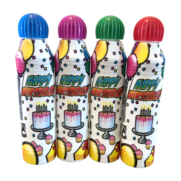 Happy Birthday Bingo Daubers - 4 pack - Blue, Red, Purple, Green - 3 ounce size - Bingo Ink Markers